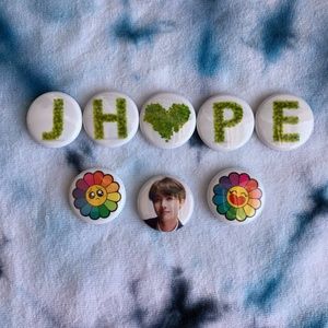BTS J-Hope Button Set, BTS Artist, Jhope, Hobi, Hoseok